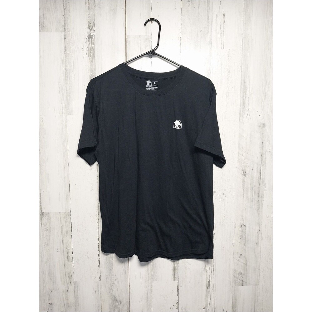 Taco Bell You Had Me At Let's Go To Women's Large Black T-Shirt Uniform Tee